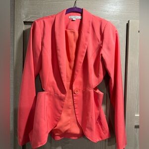 Finders keepers pink coral blazer